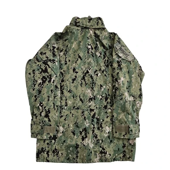 US Navy Mens‎ Small Long Type III Digital Camo Parka Working Uniform Jacket Coat
